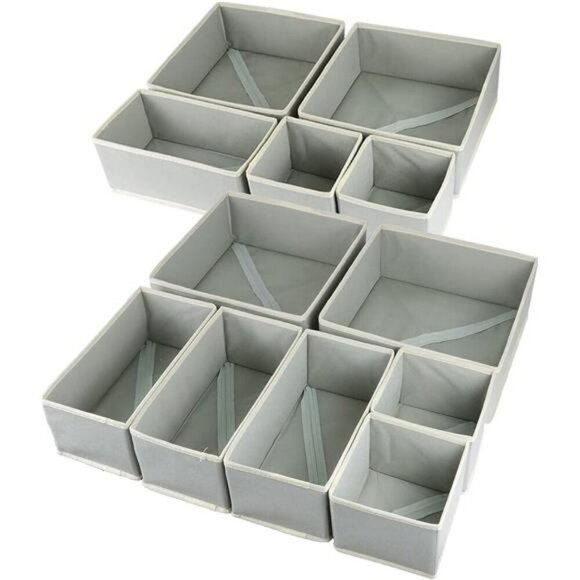 Foldable Drawer Organizer Bins for Clothes Underwear Baby Socks Bras Towels - Picture 1 of 7
